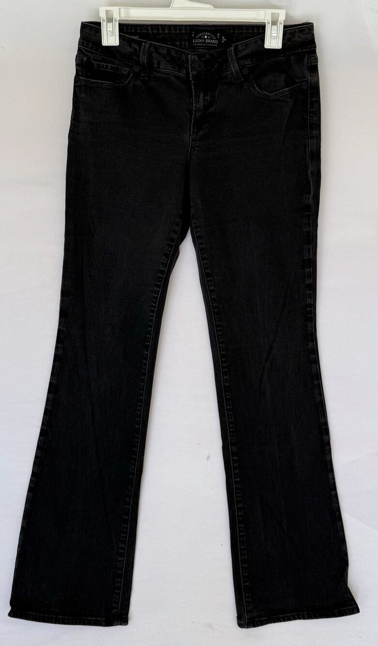 Lucky Brand Lolita Boot Jeans Women’s 6/28R Black Wash A177